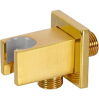 Шланговое подключение Remer 337QBG Золото брашированное