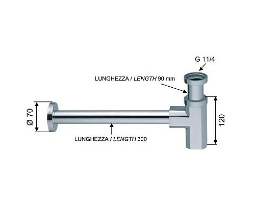 Сифон для раковины Remer 965114DO Золото глянцевое