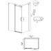 Душевой уголок Grossman Classic 110х80 120.K33.04.1180.21.00 профиль Черный матовый стекло прозрачное