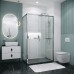 Душевой уголок Grossman Style 130х70 профиль Хром стекло прозрачное