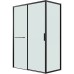 Душевой уголок Grossman Style 130х90 профиль Черный матовый стекло прозрачное