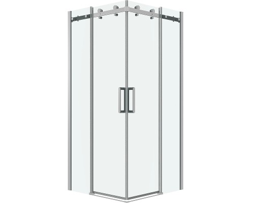 Душевой уголок Grossman Classic 80х80 профиль Хром стекло прозрачное
