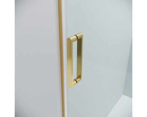 Душевая дверь Grossman Classic 110 100.K33.04.110.32.00 профиль Золото сатин стекло прозрачное