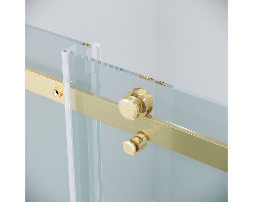 Душевая дверь Grossman Classic 110 100.K33.04.110.32.00 профиль Золото сатин стекло прозрачное
