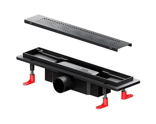 Душевой лоток AM.PM PrimeFlow 40 W02SC-P11-040-01BM с Черной матовой решеткой Cut Gradient