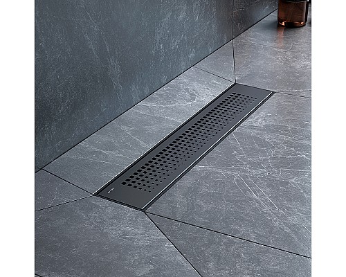 Душевой лоток AM.PM PrimeFlow 40 W02SC-P11-040-01BM с Черной матовой решеткой Cut Gradient