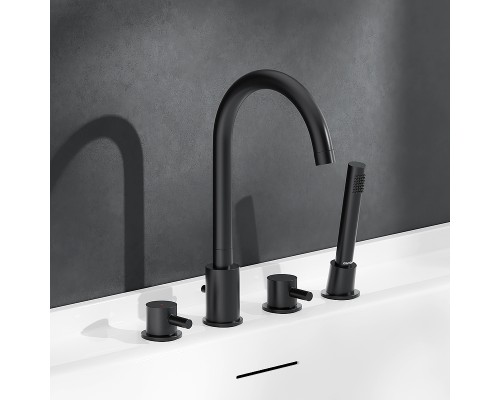 Смеситель на борт ванны Damixa Scandinavian Pure 360400300 Черный матовый