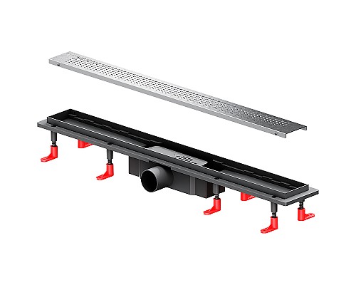 Душевой лоток AM.PM PrimeFlow 70 W02SC-P11-070-01SB с решеткой Хром матовый Cut Gradient