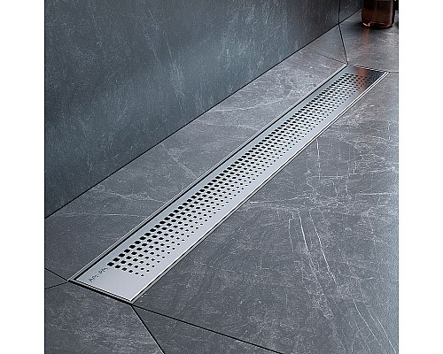 Душевой лоток AM.PM PrimeFlow 70 W02SC-P11-070-01SB с решеткой Хром матовый Cut Gradient