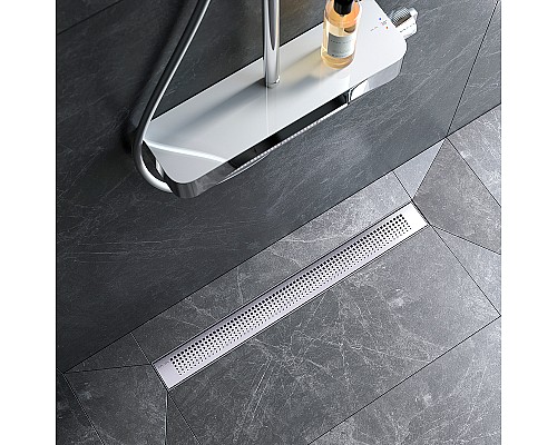 Душевой лоток AM.PM PrimeFlow 70 W02SC-P11-070-01SB с решеткой Хром матовый Cut Gradient