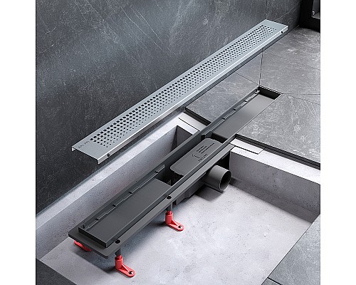 Душевой лоток AM.PM PrimeFlow 70 W02SC-P11-070-01SB с решеткой Хром матовый Cut Gradient