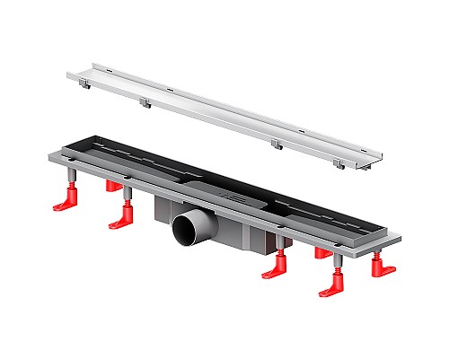 Душевой лоток AM.PM PrimeFlow 60 W02SC-U11-060-04SB с решеткой Хром матовый / под плитку Tile