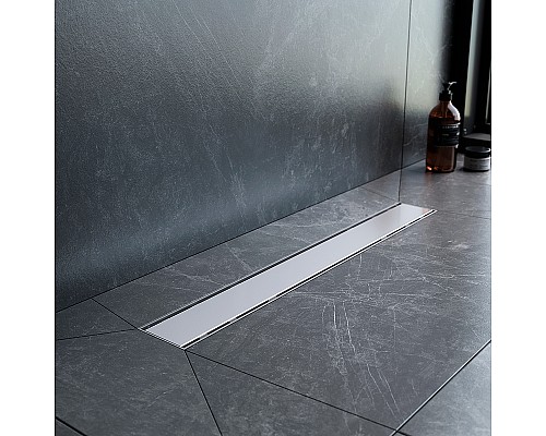 Душевой лоток AM.PM PrimeFlow 60 W02SC-U11-060-04SB с решеткой Хром матовый / под плитку Tile