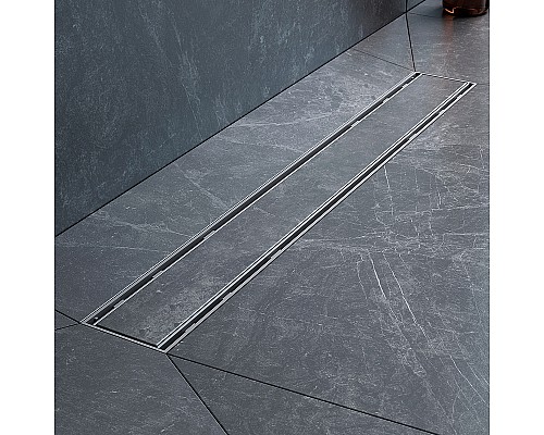 Душевой лоток AM.PM PrimeFlow 60 W02SC-U11-060-04SB с решеткой Хром матовый / под плитку Tile