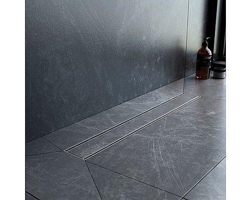 Душевой лоток AM.PM PrimeFlow 60 W02SC-U11-060-04SB с решеткой Хром матовый / под плитку Tile