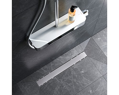 Душевой лоток AM.PM PrimeFlow 60 W02SC-U11-060-04SB с решеткой Хром матовый / под плитку Tile