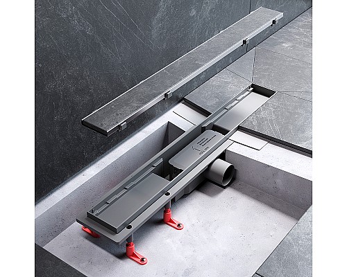 Душевой лоток AM.PM PrimeFlow 60 W02SC-U11-060-04SB с решеткой Хром матовый / под плитку Tile