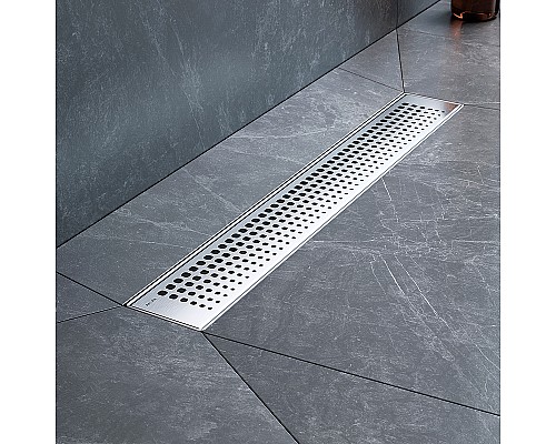 Душевой лоток AM.PM MasterFlow 50 W01SC-P11-050-01SB с решеткой Хром матовый Cut Gradient