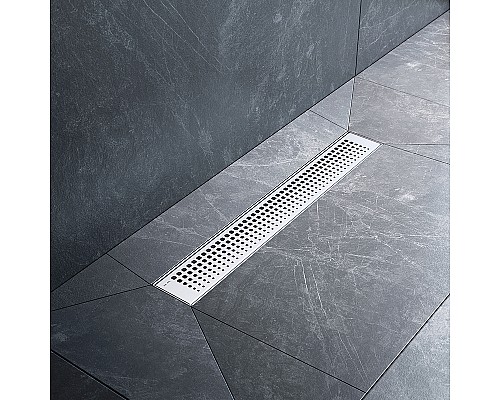 Душевой лоток AM.PM MasterFlow 50 W01SC-P11-050-01SB с решеткой Хром матовый Cut Gradient