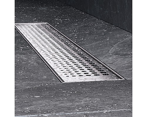 Душевой лоток AM.PM MasterFlow 50 W01SC-P11-050-01SB с решеткой Хром матовый Cut Gradient