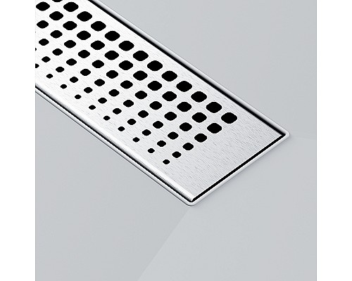 Душевой лоток AM.PM MasterFlow 50 W01SC-P11-050-01SB с решеткой Хром матовый Cut Gradient