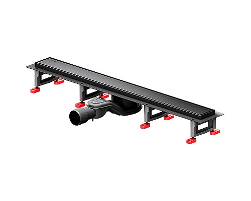 Душевой лоток AM.PM MasterFlow 70 W01SC-U11-070-04BM с Черной матовой решеткой / под плитку Tile