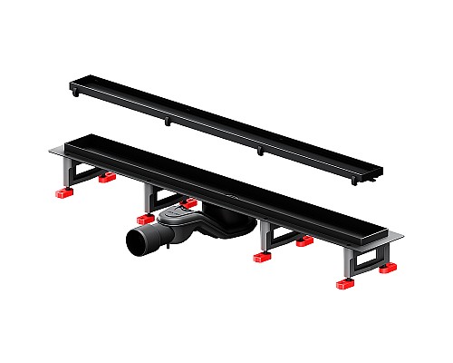 Душевой лоток AM.PM MasterFlow 70 W01SC-U11-070-04BM с Черной матовой решеткой / под плитку Tile