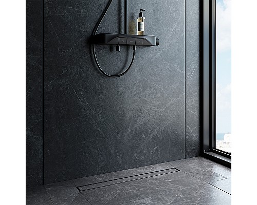 Душевой лоток AM.PM MasterFlow 70 W01SC-U11-070-04BM с Черной матовой решеткой / под плитку Tile