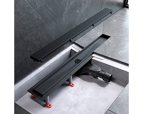 Душевой лоток AM.PM MasterFlow 70 W01SC-U11-070-04BM с Черной матовой решеткой / под плитку Tile