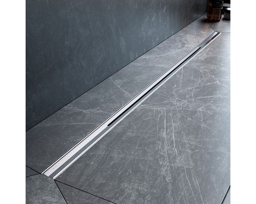 Душевой лоток AM.PM MasterFlow 100 W01SC-S11-100-05SB с решеткой Хром матовый Slim line