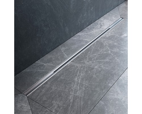 Душевой лоток AM.PM MasterFlow 100 W01SC-S11-100-05SB с решеткой Хром матовый Slim line