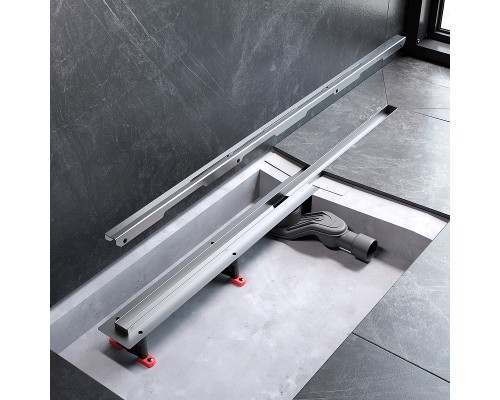 Душевой лоток AM.PM MasterFlow 100 W01SC-S11-100-05SB с решеткой Хром матовый Slim line