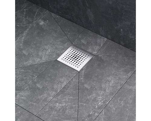 Душевой трап AM.PM PrimeFlow 10 W02BD-P11-010-01SB с решеткой Хром матовый Cut Gradient