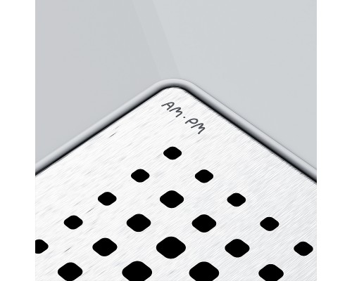 Душевой трап AM.PM PrimeFlow 10 W02BD-P11-010-01SB с решеткой Хром матовый Cut Gradient