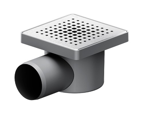 Душевой трап AM.PM PrimeFlow 10 W02BD-P11-010-01SB с решеткой Хром матовый Cut Gradient