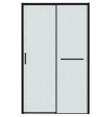 Душевая дверь Grossman Style 110 100.K33.05.110.21.02 профиль Черный матовый стекло шиншилла