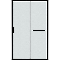 Душевая дверь Grossman Style 130 100.K33.05.130.21.02 профиль Черный матовый стекло шиншилла
