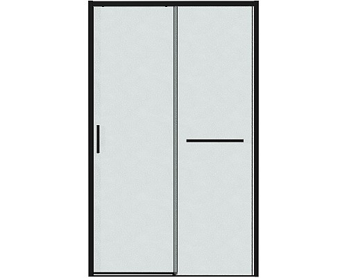 Душевая дверь Grossman Style 130 100.K33.05.130.21.02 профиль Черный матовый стекло шиншилла