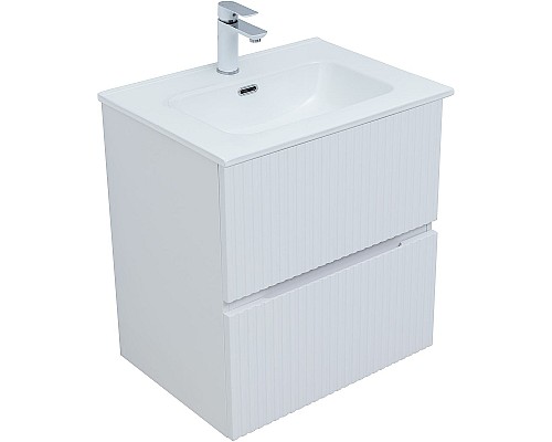 Тумба под раковину Aquanet Джейн 60 313284 подвесная Белая матовая