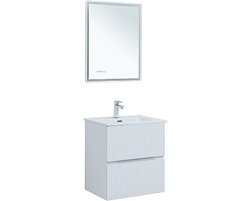 Тумба под раковину Aquanet Джейн 60 313284 подвесная Белая матовая