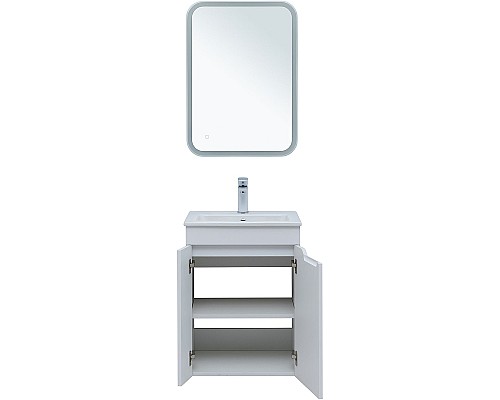 Тумба под раковину Aquanet Практика 50 330451 подвесная Белая матовая