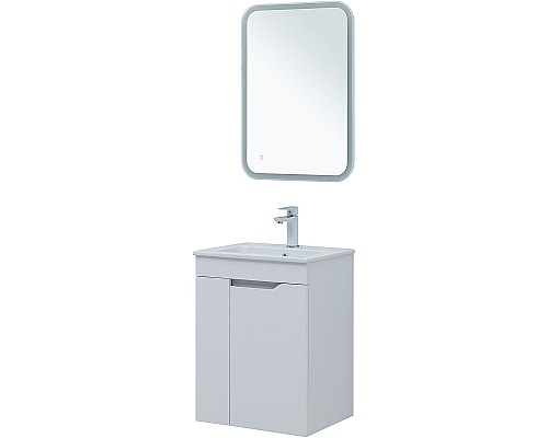 Тумба под раковину Aquanet Практика 50 330451 подвесная Белая матовая