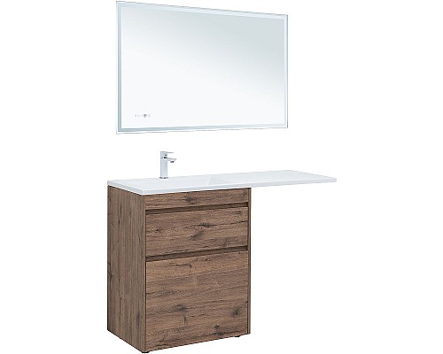Тумба под раковину Aquanet Токио 130 333652 Дуб веллингтон