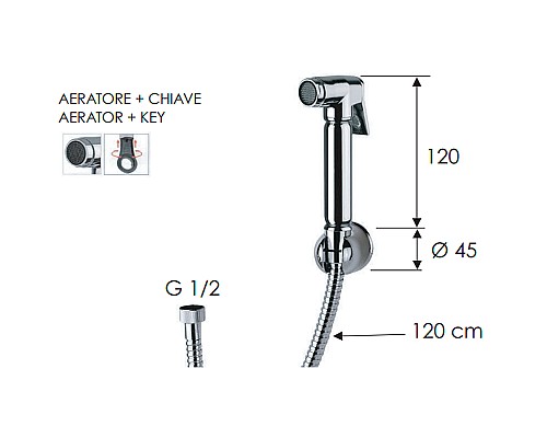 Гигиенический душ Remer 332332OLA Хром