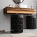 Корзина для белья WasserKRAFT Mosel с крышкой Серая