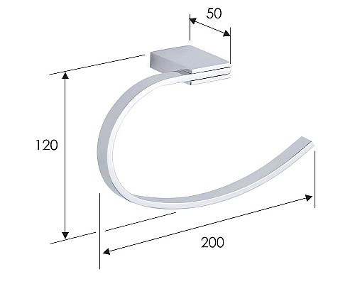 Кольцо для полотенец Remer Flat FT44CR Хром