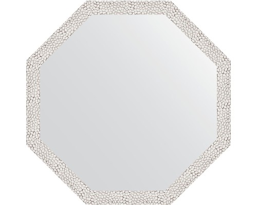 Зеркало Evoform Octagon 68х68 BY 3678 в багетной раме - Чеканка белая 46 мм