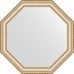 Зеркало Evoform Octagon 62х62 в багетной раме - Золотые бусы на серебре 60 мм