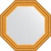 Зеркало Evoform Octagon 53х53 в багетной раме - Состаренное золото 67 мм
