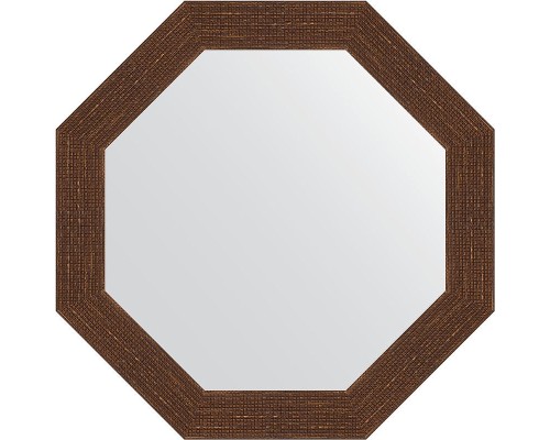 Зеркало Evoform Octagon 63х63 BY 3740 в багетной раме - Мозаика античная медь 70 мм